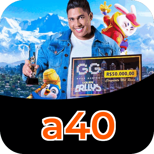 Plataforma a40 mostrando interface moderna, jogos certificados e recursos de segurança licenciados